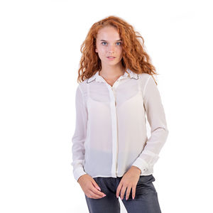 Network Shirt Women size XS Antique White